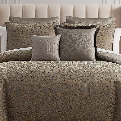 Marquis by Waterford Clancy Gray 8-pc. Comforter Set with Throw Pillows