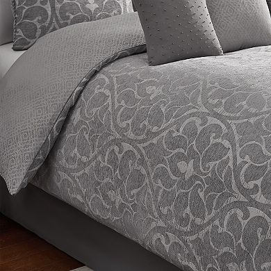 Marquis by Waterford Pentland Silver 8-pc. Comforter Set with Throw Pillows