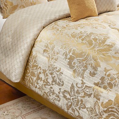 Marquis by Waterford Tarmon Gold Patterned 8-pc. Comforter Set with Throw Pillows