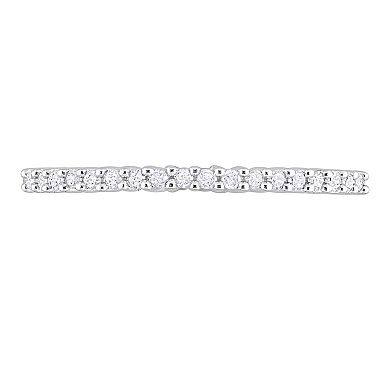 Stella Grace Sterling Silver 1/5 Carat T.W. Diamond Anniversary Band