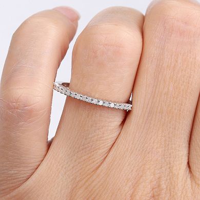 Stella Grace Sterling Silver 1/5 Carat T.W. Diamond Anniversary Band