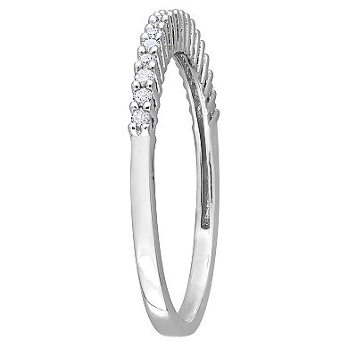 Stella Grace Sterling Silver 1/5 Carat T.W. Diamond Anniversary Band