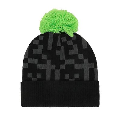 Boys 8-20 Minecraft Puff Top Hat and Gloves Set