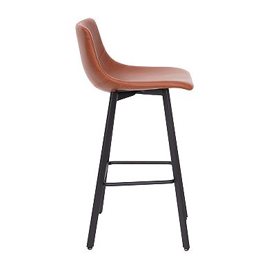 Flash Furniture Caleb 2 pc Armless Commercial Grade Barstools