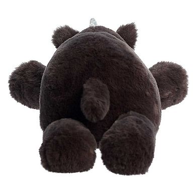 Aurora Large Black Snoozles 18" Rhino Laid-back Stuffed Animal
