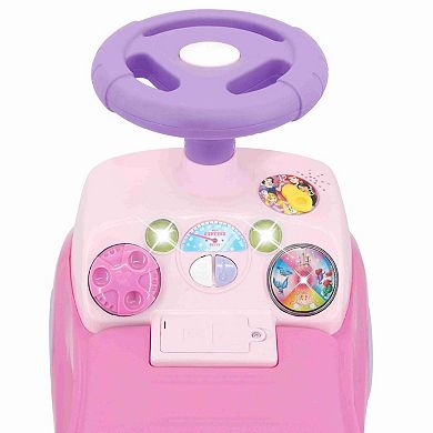 Disney Princess Ariel, Cinderella & Tiana Light N' Sounds "This is My Story" Activity Ride On, Ages 12-36 Months by Kiddieland