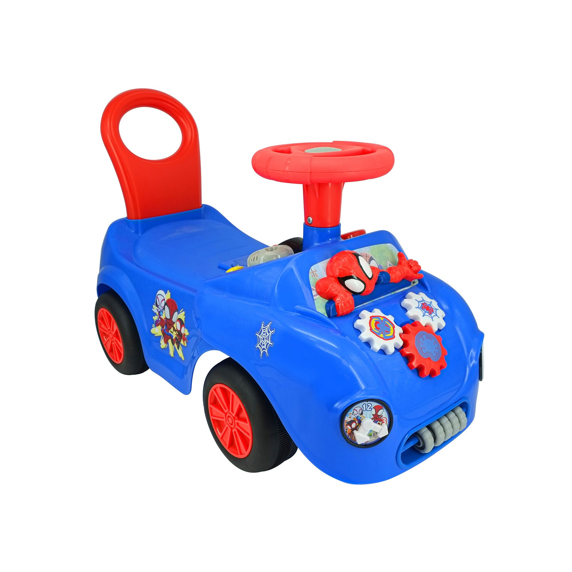 Kiddieland Lights N Sounds Spidey Web Racer Ride-On, Multi