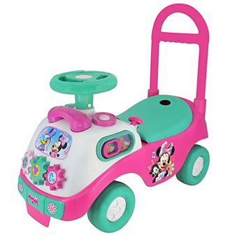 Disney's Minnie Mouse Toddler My First Activity Ride-On Foot-to-Floor Vehicle with Interactive Piano Keys Dashboard by Kiddieland