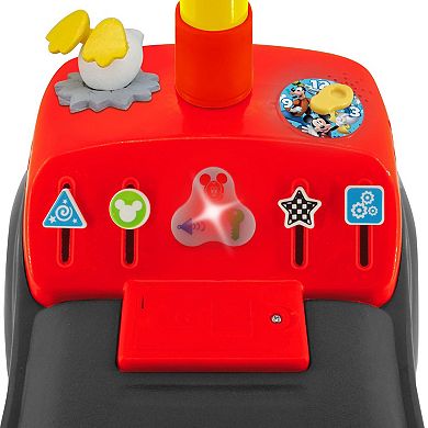 Disney's Mickey Mouse Lights 'N' Sounds Ride-On Push Toy Car by Kiddieland