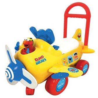 Kiddieland Sesame Street Elmo's Plane Light & Sound Activity Ride-On