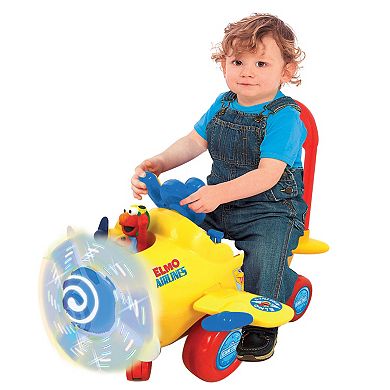 Kiddieland Sesame Street Elmo's Plane Light & Sound Activity Ride-On