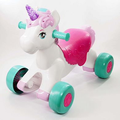 Kiddieland Lights 'N' Sounds Magical Ride-On Unicorn