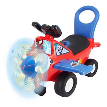 Kiddieland Marvel Spidey & His Amazing Friends Lights 'N' Sounds Activity Plane Ride-On