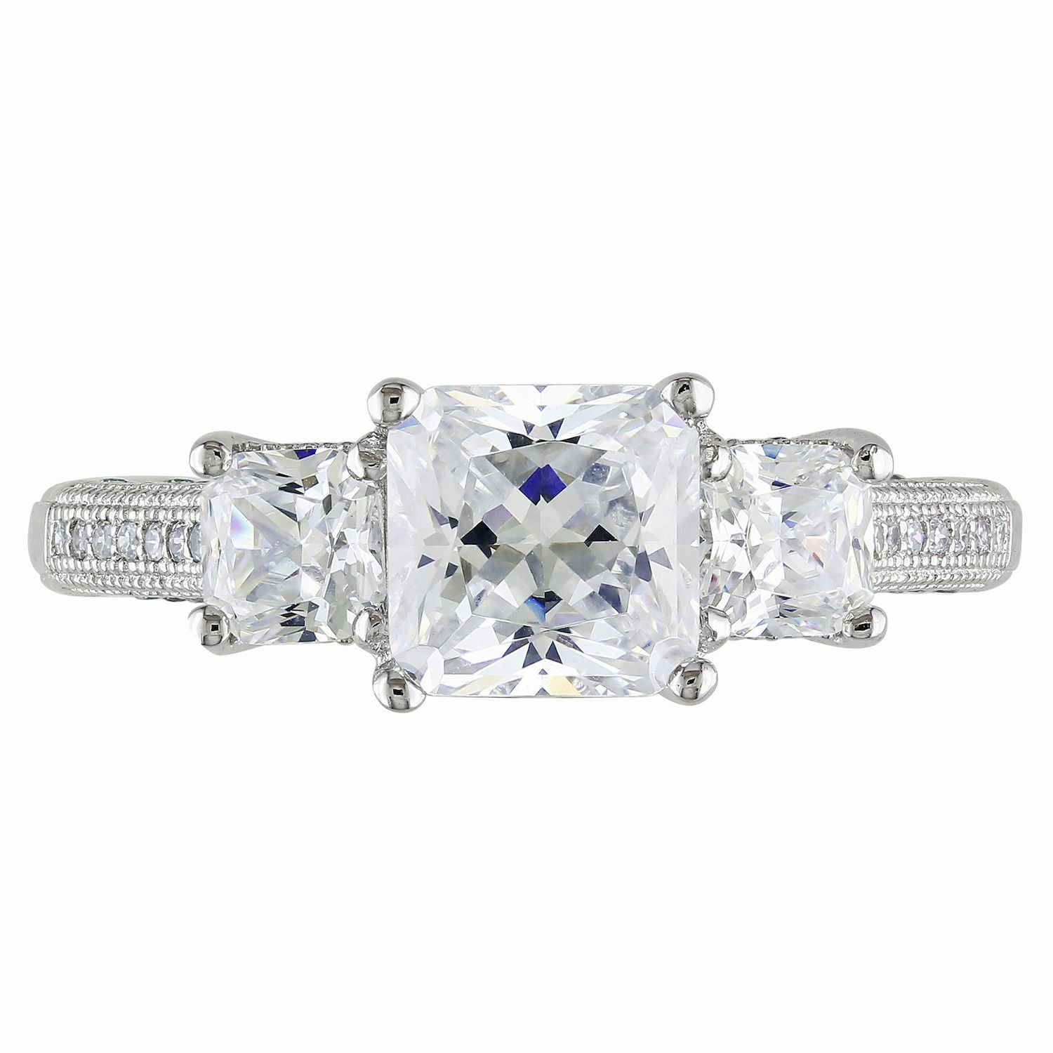 Tuscany Silver – Ciondolo In Argento Sterling 925 Con Stella E Luna In Cubic Zirconia – Collana Regolabile 41-46 Cm – Gioiello Ipoallergenico In Scatola Regalo