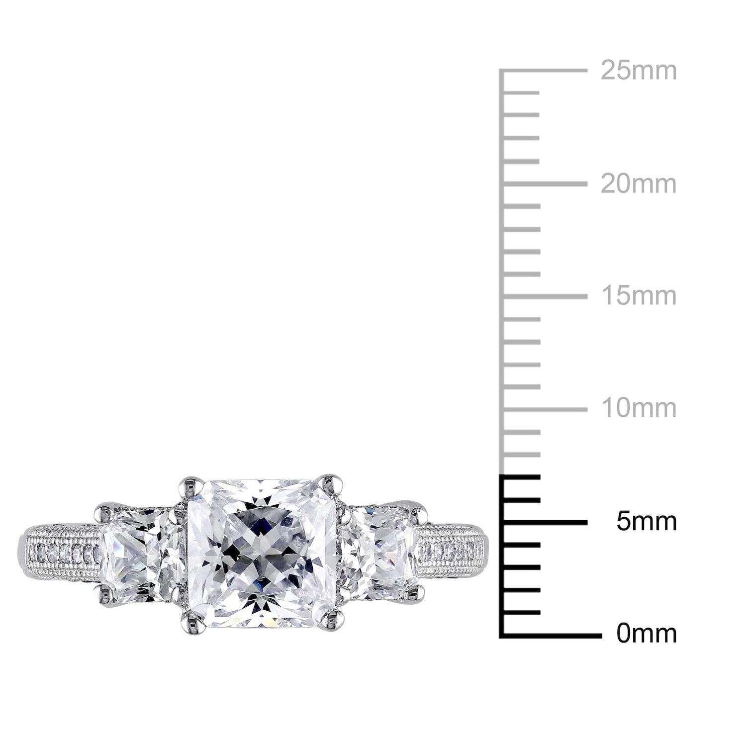 Tuscany Silver – Ciondolo In Argento Sterling 925 Con Stella E Luna In Cubic Zirconia – Collana Regolabile 41-46 Cm – Gioiello Ipoallergenico In Scatola Regalo
