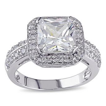 Stella Grace Sterling Silver Cubic Zirconia Engagement Ring