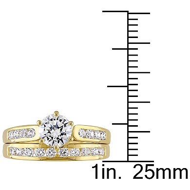 Stella Grace 18k Gold Over Silver Cubic Zirconia Bridal Ring Set