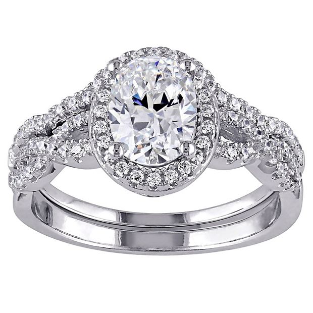 Stella Grace Oval Solitaire Cubic Zirconia Ring Size 8 outlet