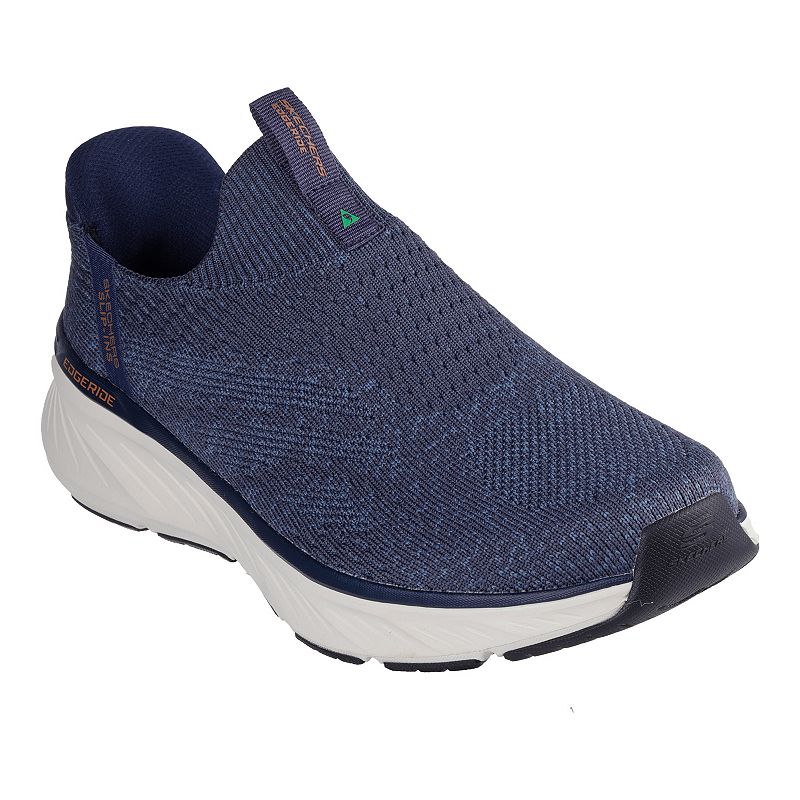 Skechers Hands Free Slip-ins® Relaxed Fit® Edgeride Men's Shoes, Size: 9.5 XW, Navy Orange
