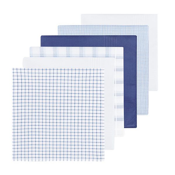 Men's Dockers® Classic 6-Piece Assorted Handkerchief Gift Set - Blue White