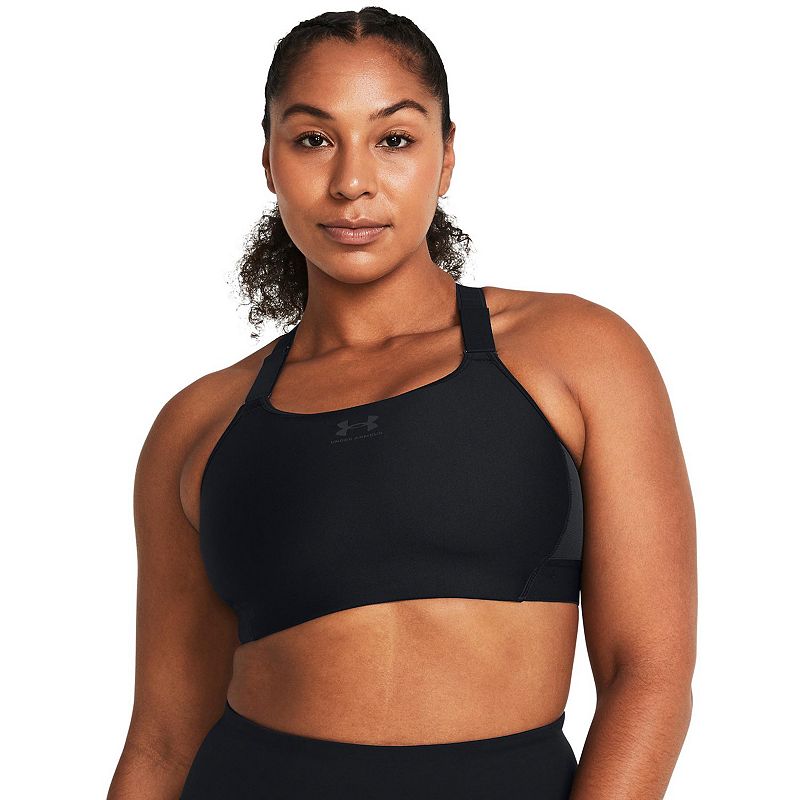 Women's Under Armour HeatGear® Armour High-Impact Sports Bra, Size: XS, Black Black