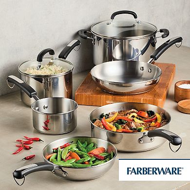 Farberware® Brilliance 10-pc. Stainless Steel Cookware Set
