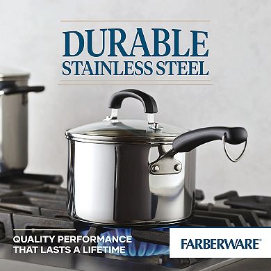 Farberware® Brilliance Stainless Steel 3-qt. Saucepan with Lid