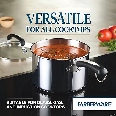 Farberware® Brilliance Stainless Steel 3-qt. Saucepan with Lid