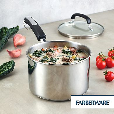 Farberware® Brilliance Stainless Steel 3-qt. Saucepan with Lid