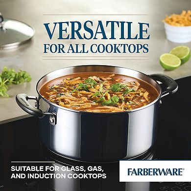 Farberware® Brilliance Stainless Steel 5-qt. Dutch Oven with Lid