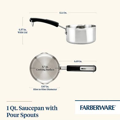 Farberware® Brilliance Stainless Steel 1-qt. Saucepan