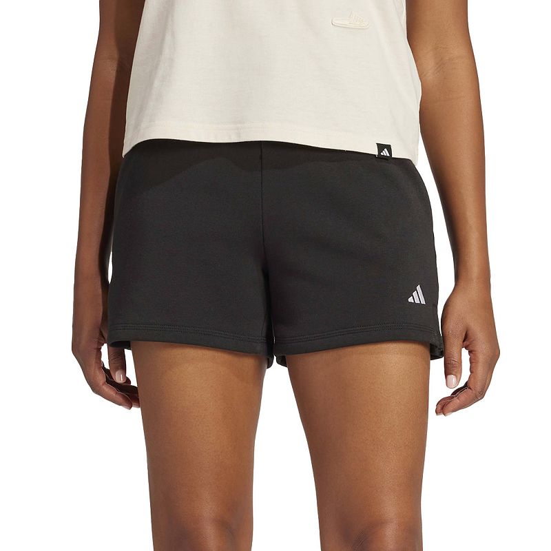 Women's adidas Essentials Feel Cozy Small Logo Sportswear Shorts, 