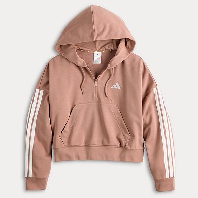 Women's adidas Essentials 3-Stripes Sportswear Quarter-Zip Hoodie
