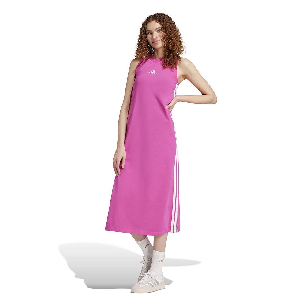 アディダスEssentials 3-Stripes Long Racerback Dress選択４色 Women's adidas Essentials 3-Stripes Long Racerback