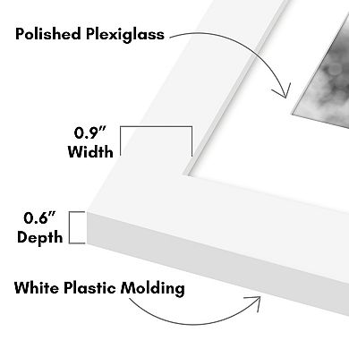 Americanflat Picture Frames with Plexiglass 5 Pack