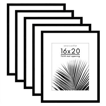 Americanflat Picture Frames with Plexiglass 5 Pack