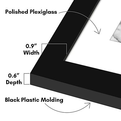 Americanflat Picture Frames with Plexiglass 5 Pack