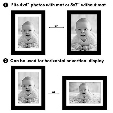 Americanflat Picture Frames with Plexiglass 5 Pack
