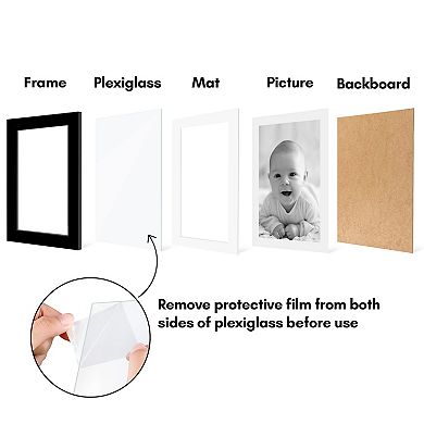 Americanflat Picture Frames with Plexiglass 5 Pack