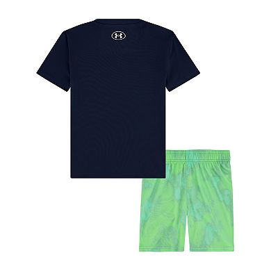 Baby & Toddler Boy Under Armour UA Tech Printed Short Sleeve Top & Shorts Set