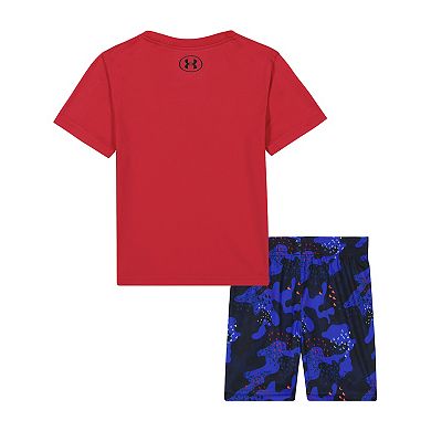 Baby & Toddler Boy Under Armour UA Printed Tech Tee & Shorts Set