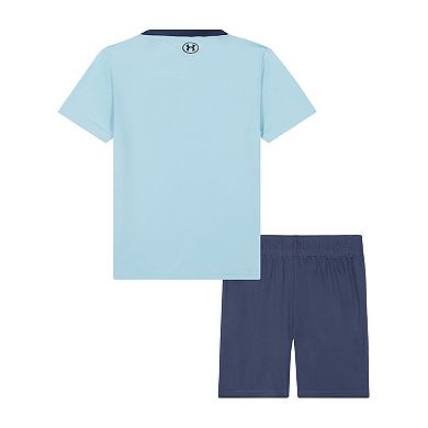Baby & Toddler Boy Under Armour Tech Baseball Short Sleeve Graphic Tee & Shorts Set