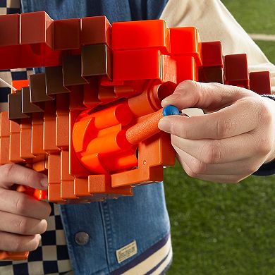 Nerf Minecraft Pillager's Crossbow Dart Blaster Toy