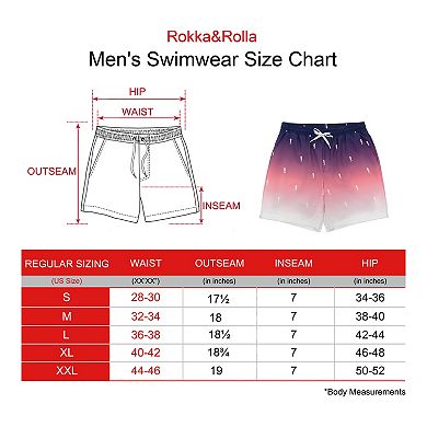 Men's Rokka&Rolla 7-in. Stretch Swim Trunks