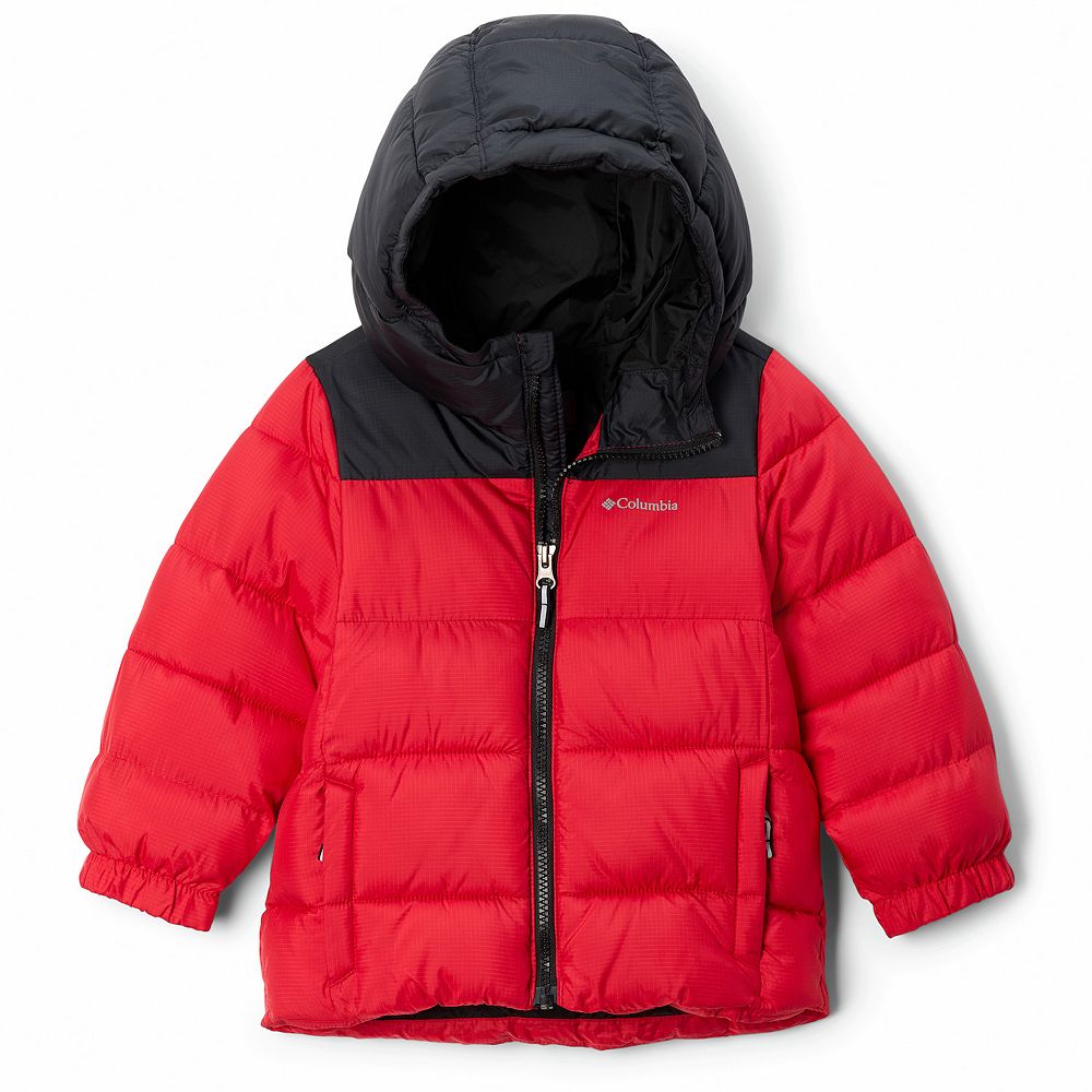 Red and black columbia jacket on sale