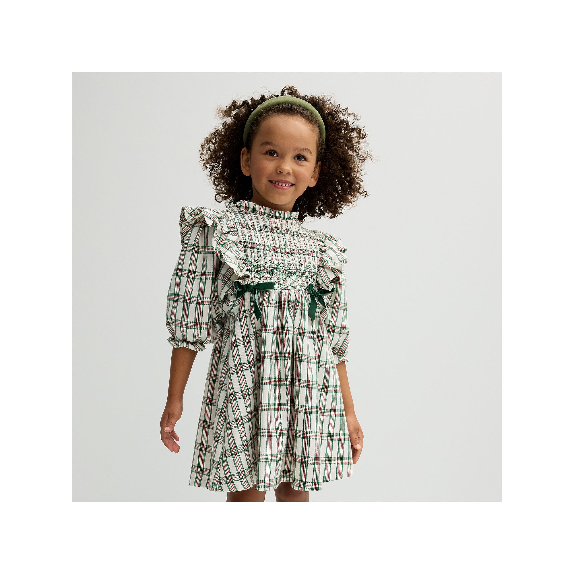 Girls 4-20 Bonnie Jean Plaid Smocking Dress in Regular & Plus Size, Girls,