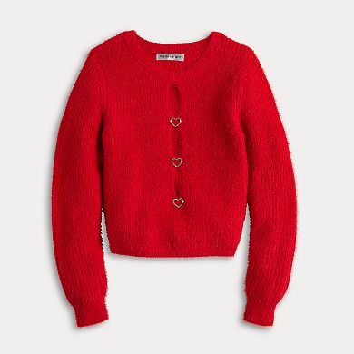 Juniors' madden girl Cut Out Rhinestone Sweater