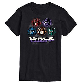 Men's Transformers Group Grid Graphic Tee