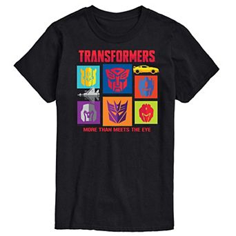 Men's Transformers Character Grid Graphic Tee