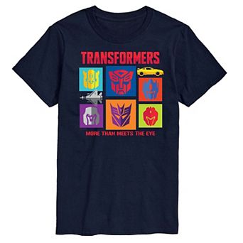 Men's Transformers Character Grid Graphic Tee